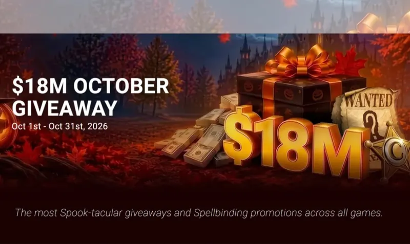 Banner da promoção de outubro da GGPoker com US$ 18 milhões