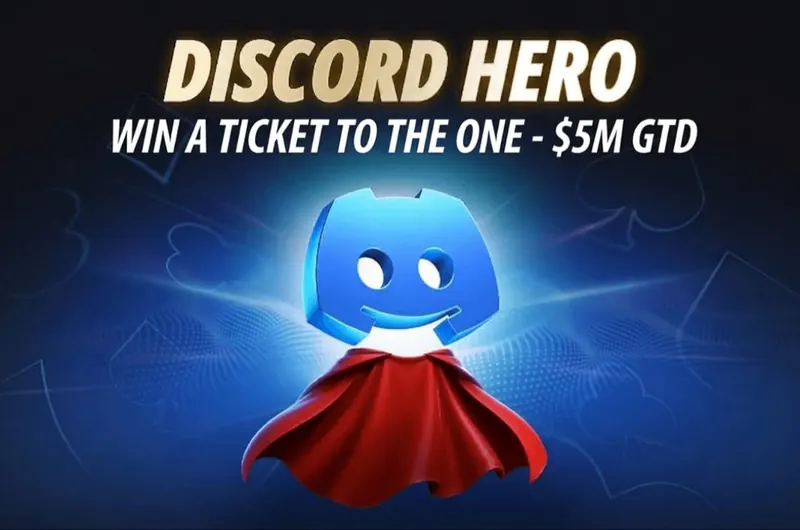 Arte do concurso Discord Hero da CoinPoker com ticket para o The One